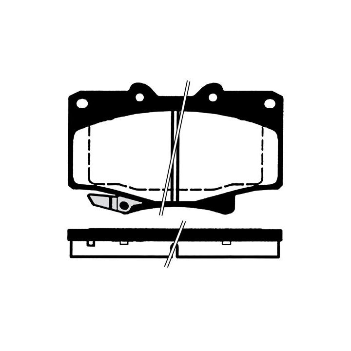 Stabdžių trinkelių rinkinys, diskinis stabdys RAICAM RA.0869.0