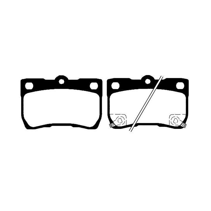 Stabdžių trinkelių rinkinys, diskinis stabdys RAICAM RA.0873.0