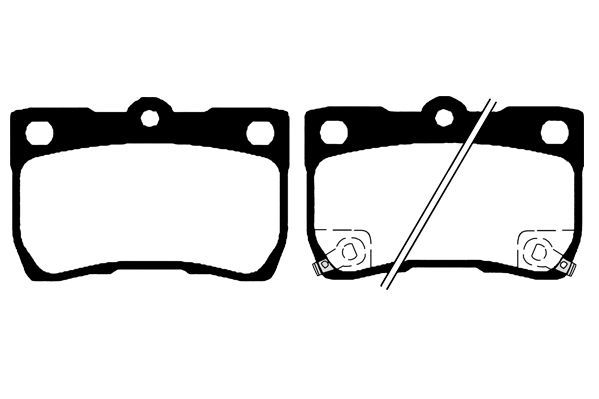 Stabdžių trinkelių rinkinys, diskinis stabdys RAICAM RA.0873.0