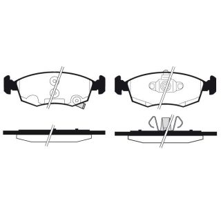 Stabdžių trinkelių rinkinys, diskinis stabdys RAICAM RA.0970.3