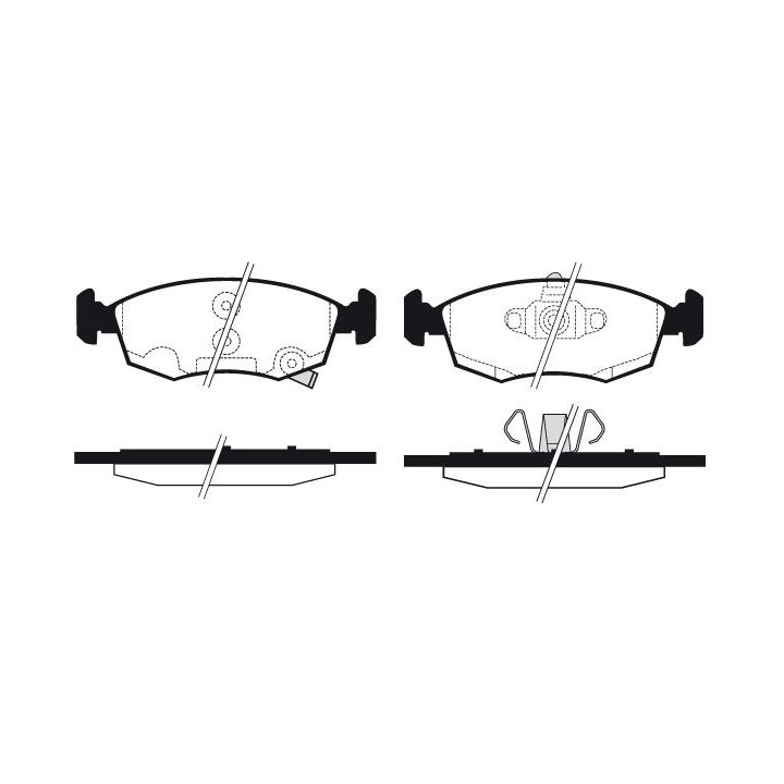 Stabdžių trinkelių rinkinys, diskinis stabdys RAICAM RA.0970.3