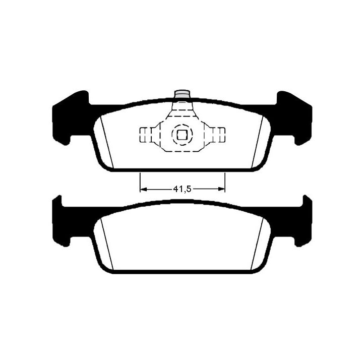 Stabdžių trinkelių rinkinys, diskinis stabdys RAICAM RA.0994.1
