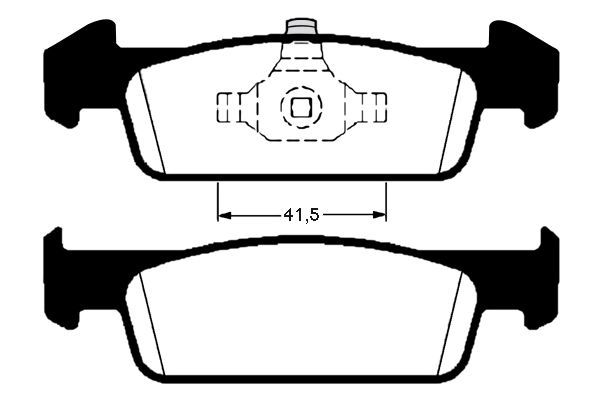 Stabdžių trinkelių rinkinys, diskinis stabdys RAICAM RA.0994.1