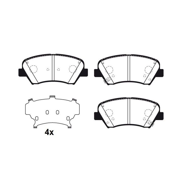 Stabdžių trinkelių rinkinys, diskinis stabdys RAICAM RA.1035.3