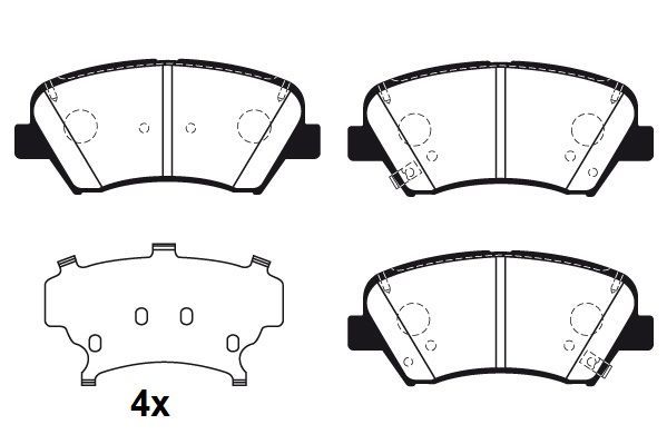 Stabdžių trinkelių rinkinys, diskinis stabdys RAICAM RA.1035.3