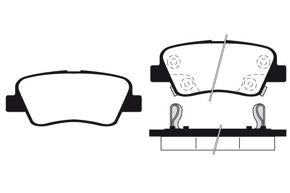 Stabdžių trinkelių rinkinys, diskinis stabdys RAICAM RA.1037.0