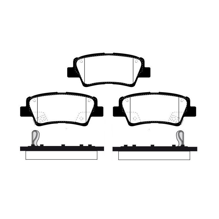 Stabdžių trinkelių rinkinys, diskinis stabdys RAICAM RA.1037.1