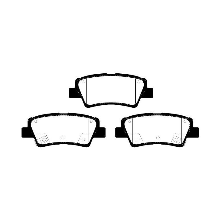 Stabdžių trinkelių rinkinys, diskinis stabdys RAICAM RA.1037.2