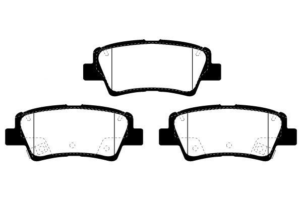 Stabdžių trinkelių rinkinys, diskinis stabdys RAICAM RA.1037.2