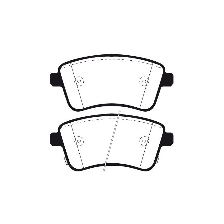 Stabdžių trinkelių rinkinys, diskinis stabdys RAICAM RA.1051.0