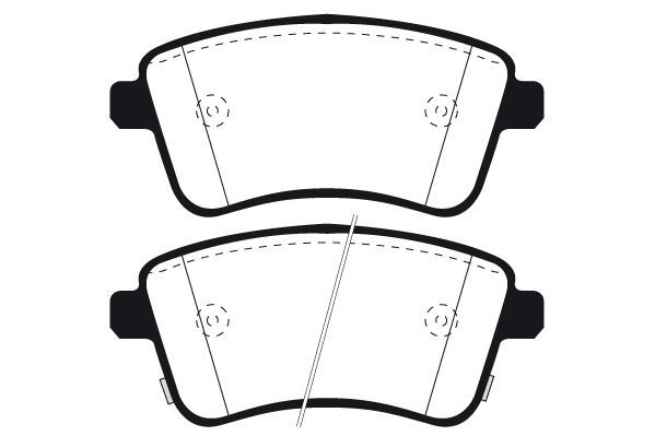 Stabdžių trinkelių rinkinys, diskinis stabdys RAICAM RA.1051.0