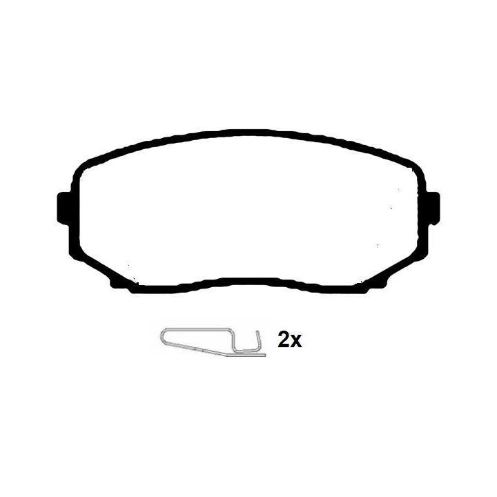 Stabdžių trinkelių rinkinys, diskinis stabdys RAICAM RA.1062.0