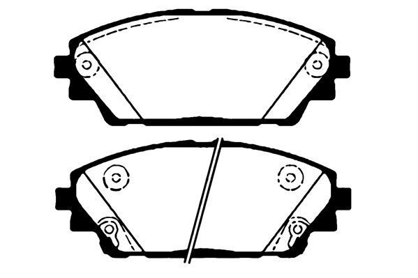 Stabdžių trinkelių rinkinys, diskinis stabdys RAICAM RA.1066.0