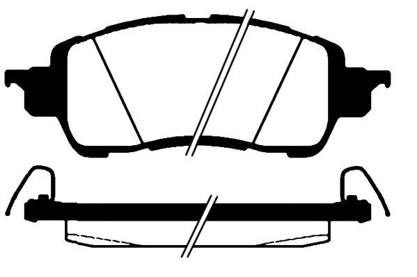 Stabdžių trinkelių rinkinys, diskinis stabdys RAICAM RA.1115.0