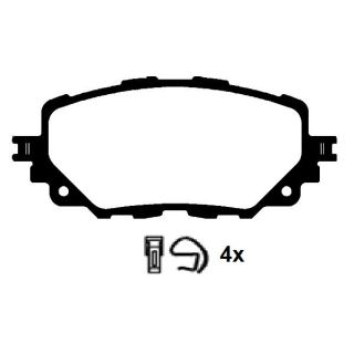 Stabdžių trinkelių rinkinys, diskinis stabdys RAICAM RA.1144.0