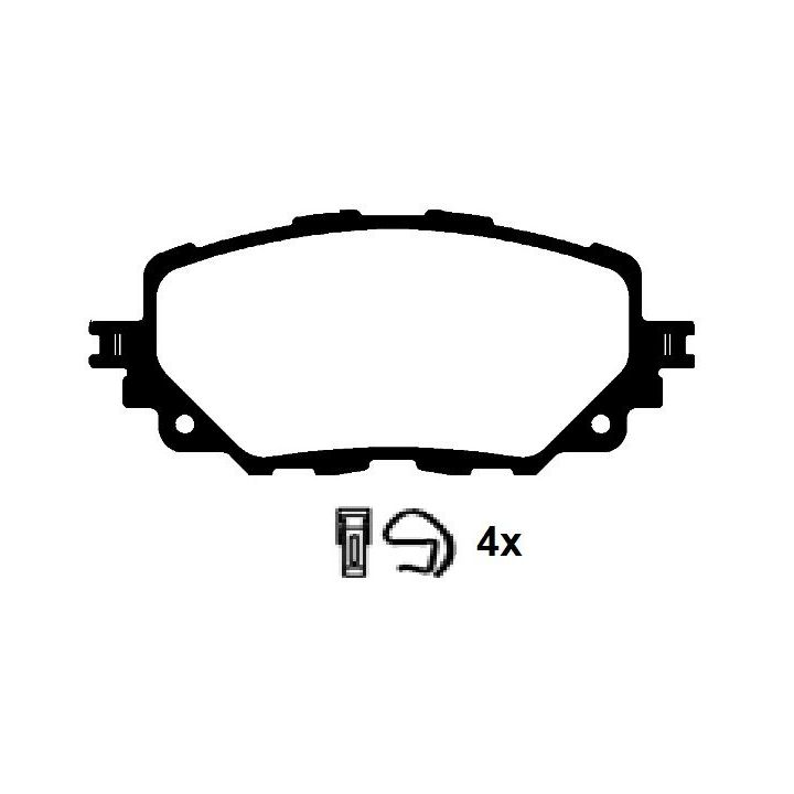Stabdžių trinkelių rinkinys, diskinis stabdys RAICAM RA.1144.0