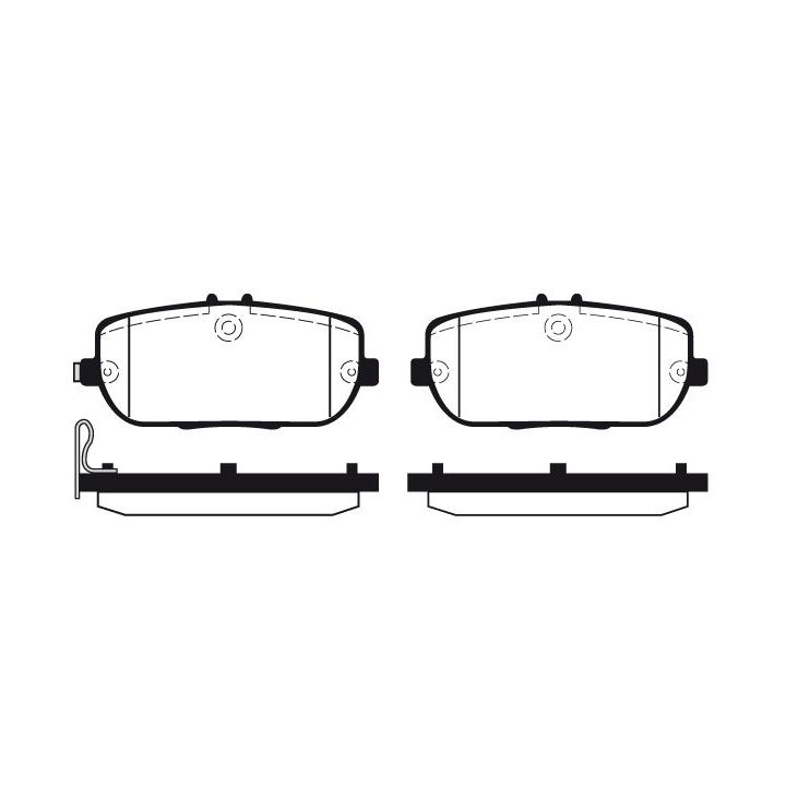 Stabdžių trinkelių rinkinys, diskinis stabdys RAICAM RA.1145.0