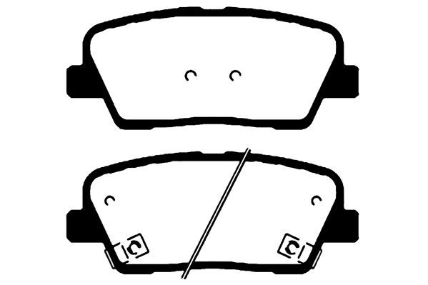 Stabdžių trinkelių rinkinys, diskinis stabdys RAICAM RA.1151.0