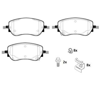 Stabdžių trinkelių rinkinys, diskinis stabdys RAICAM RA.1260.0