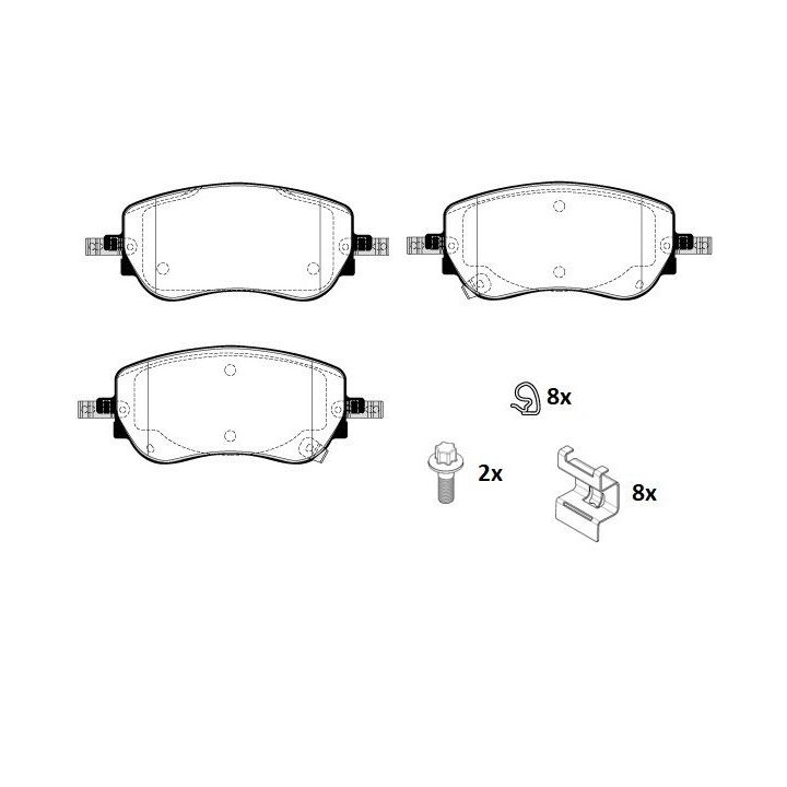 Stabdžių trinkelių rinkinys, diskinis stabdys RAICAM RA.1260.0