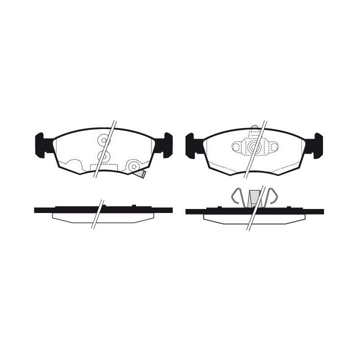 Stabdžių trinkelių rinkinys, diskinis stabdys RAICAM RA.1270.0