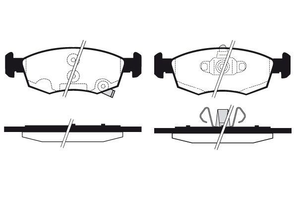 Stabdžių trinkelių rinkinys, diskinis stabdys RAICAM RA.1270.0
