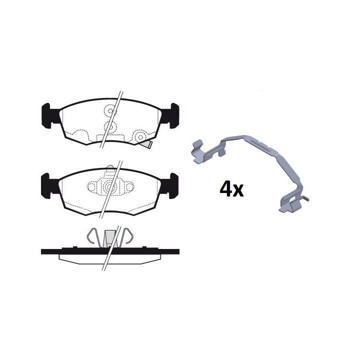 Stabdžių trinkelių rinkinys, diskinis stabdys RAICAM RA.1270.1
