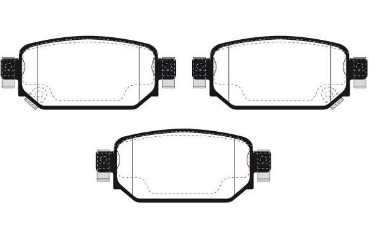 Stabdžių trinkelių rinkinys, diskinis stabdys RAICAM RA.1295.0