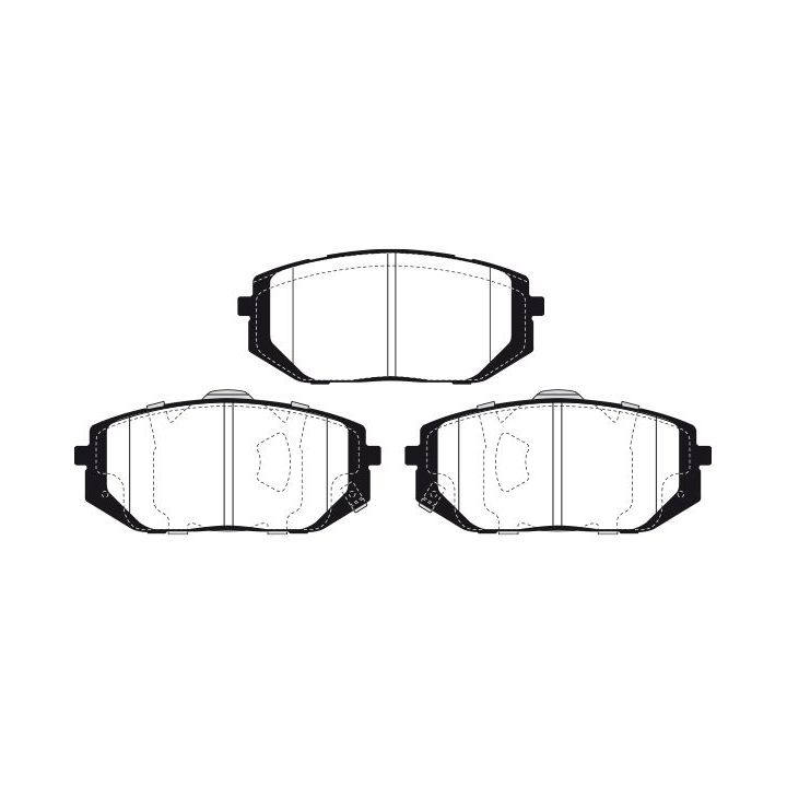 Stabdžių trinkelių rinkinys, diskinis stabdys RAICAM RA.1357.0