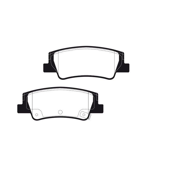 Stabdžių trinkelių rinkinys, diskinis stabdys RAICAM RA.1376.0