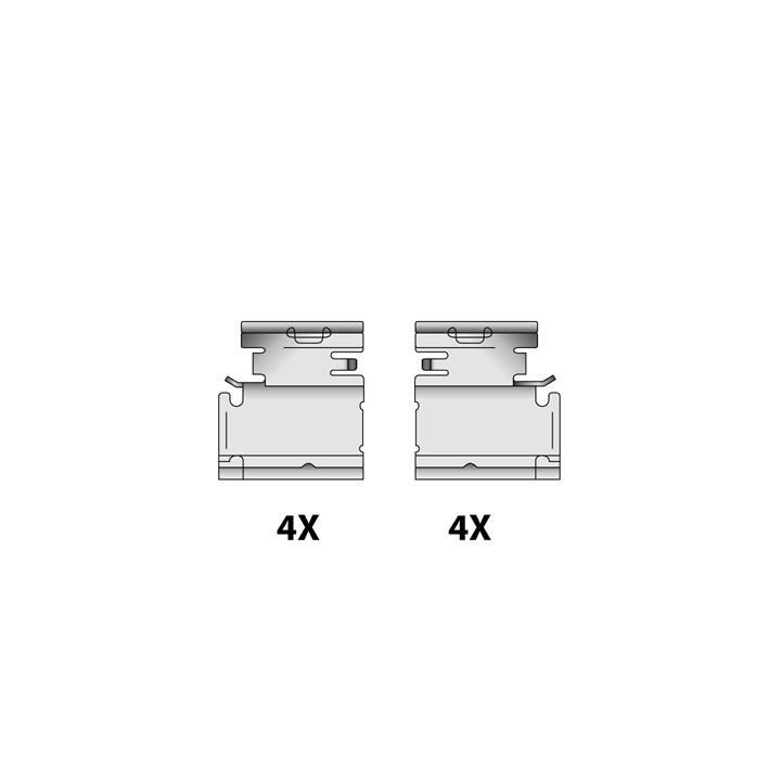 Priedų komplektas, diskinių stabdžių trinkelės RAICAM 12079414