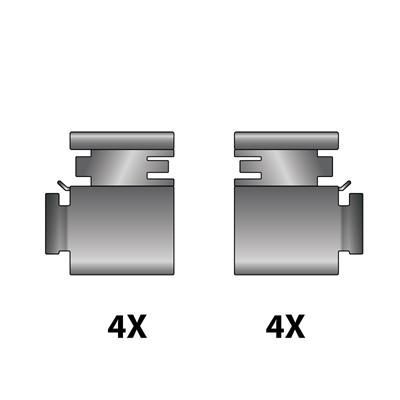 Priedų komplektas, diskinių stabdžių trinkelės RAICAM 12079420