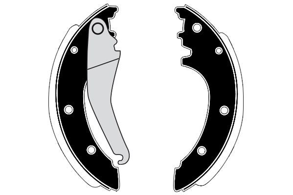 Stabdžių trinkelių komplektas, stovėjimo stabdis RAICAM RA20300