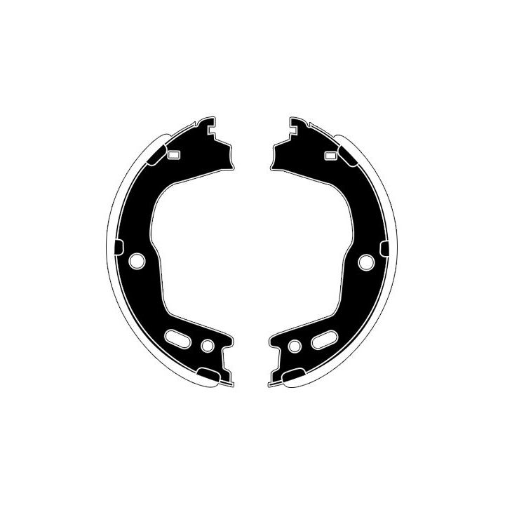 Stabdžių trinkelių komplektas, stovėjimo stabdis RAICAM RA20310