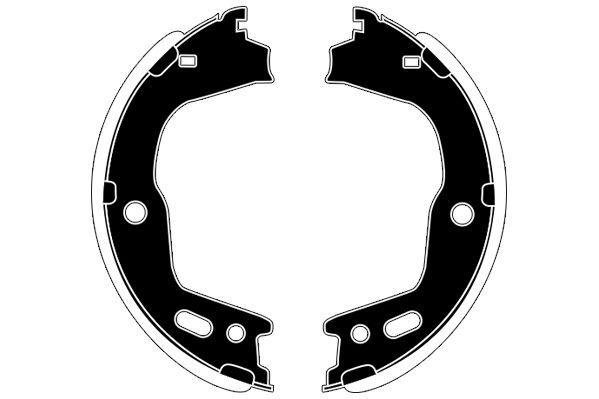 Stabdžių trinkelių komplektas, stovėjimo stabdis RAICAM RA20310