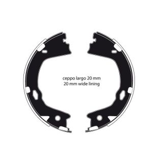 Stabdžių trinkelių komplektas, stovėjimo stabdis RAICAM RA20320