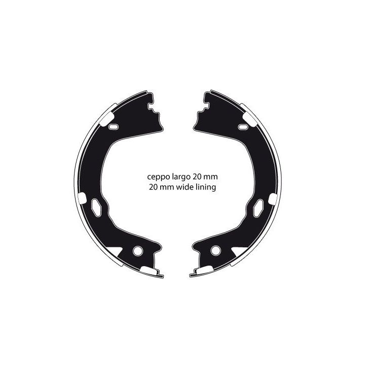 Stabdžių trinkelių komplektas, stovėjimo stabdis RAICAM RA20320