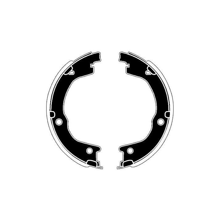 Stabdžių trinkelių komplektas, stovėjimo stabdis RAICAM RA20350