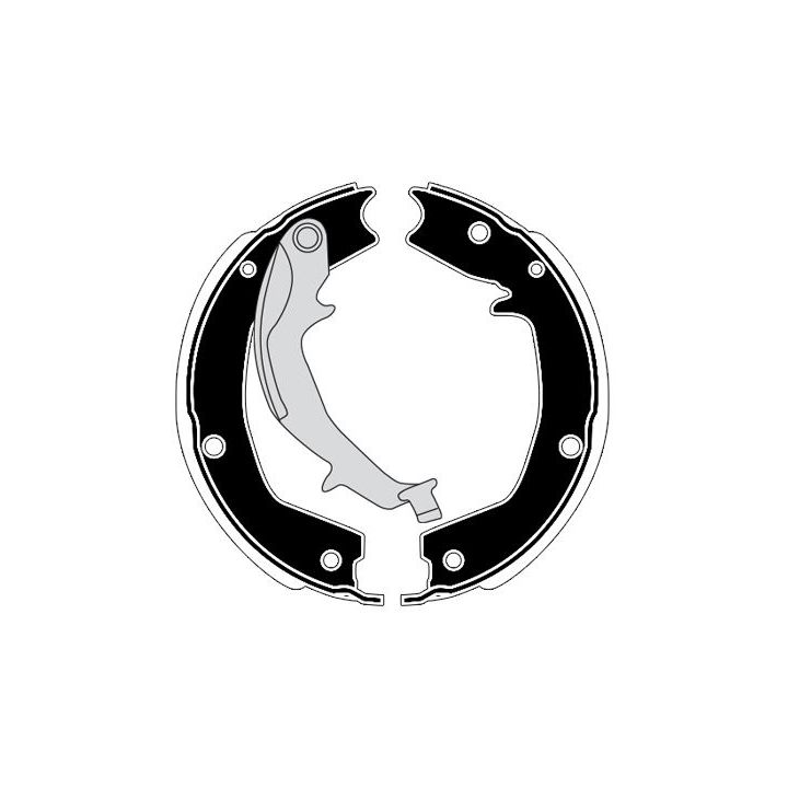 Stabdžių trinkelių komplektas, stovėjimo stabdis RAICAM RA20440