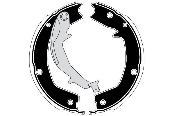 Stabdžių trinkelių komplektas, stovėjimo stabdis RAICAM RA20440