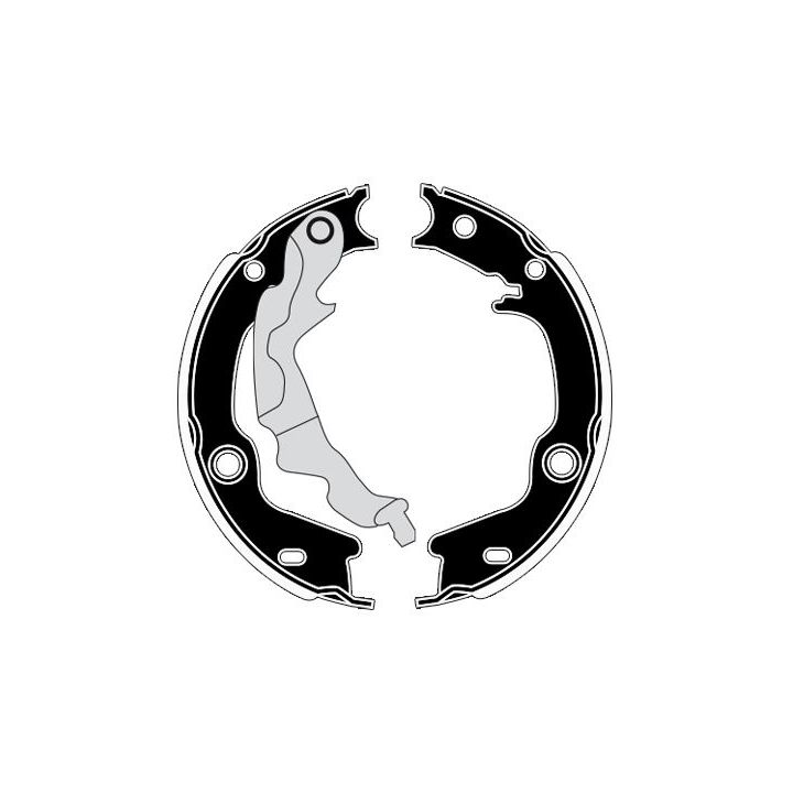 Stabdžių trinkelių komplektas, stovėjimo stabdis RAICAM RA20550