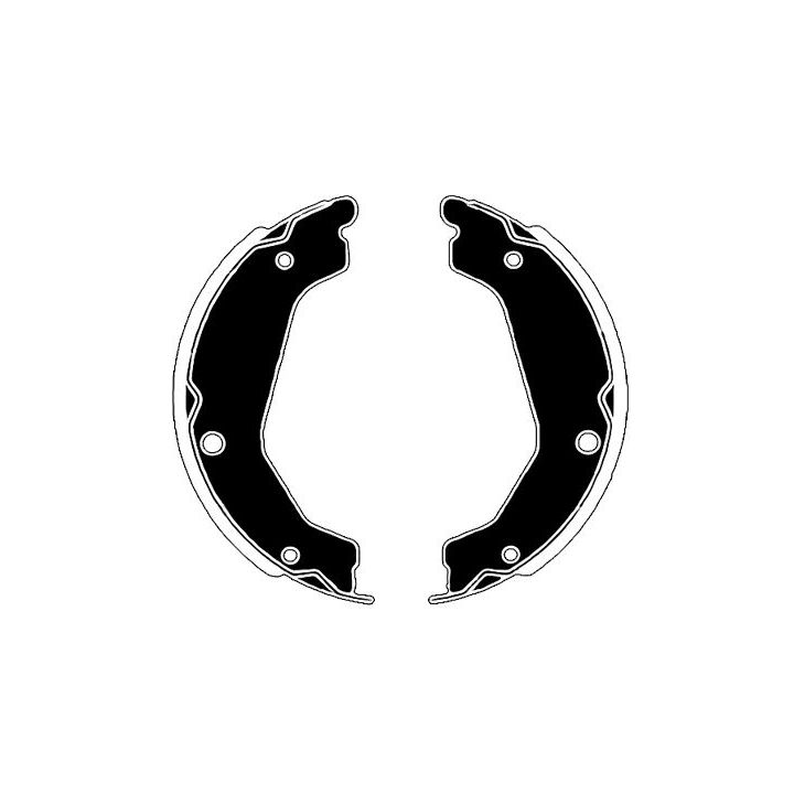 Stabdžių trinkelių komplektas, stovėjimo stabdis RAICAM RA20580