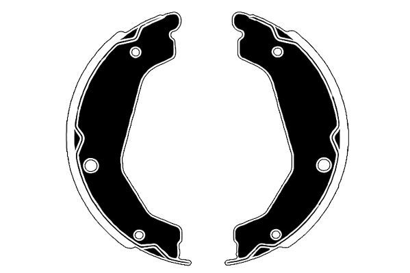 Stabdžių trinkelių komplektas, stovėjimo stabdis RAICAM RA20580