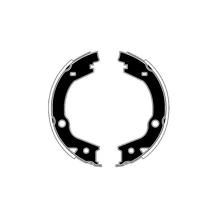 Stabdžių trinkelių komplektas, stovėjimo stabdis RAICAM RA20590