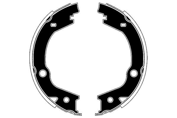 Stabdžių trinkelių komplektas, stovėjimo stabdis RAICAM RA20590