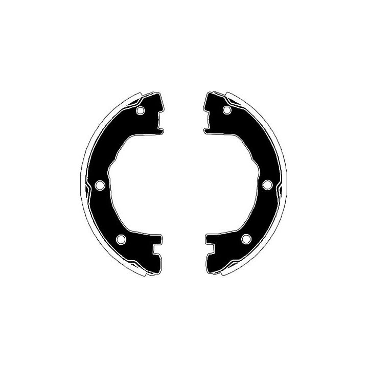 Stabdžių trinkelių komplektas, stovėjimo stabdis RAICAM RA27810