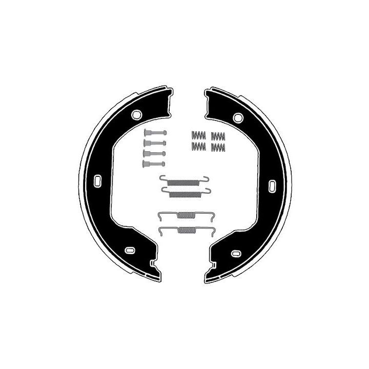 Stabdžių trinkelių komplektas, stovėjimo stabdis RAICAM RA28621