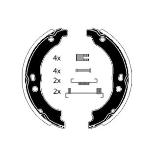 Stabdžių trinkelių komplektas, stovėjimo stabdis RAICAM RA28711