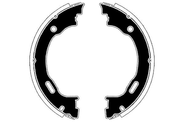 Stabdžių trinkelių komplektas, stovėjimo stabdis RAICAM RA28820