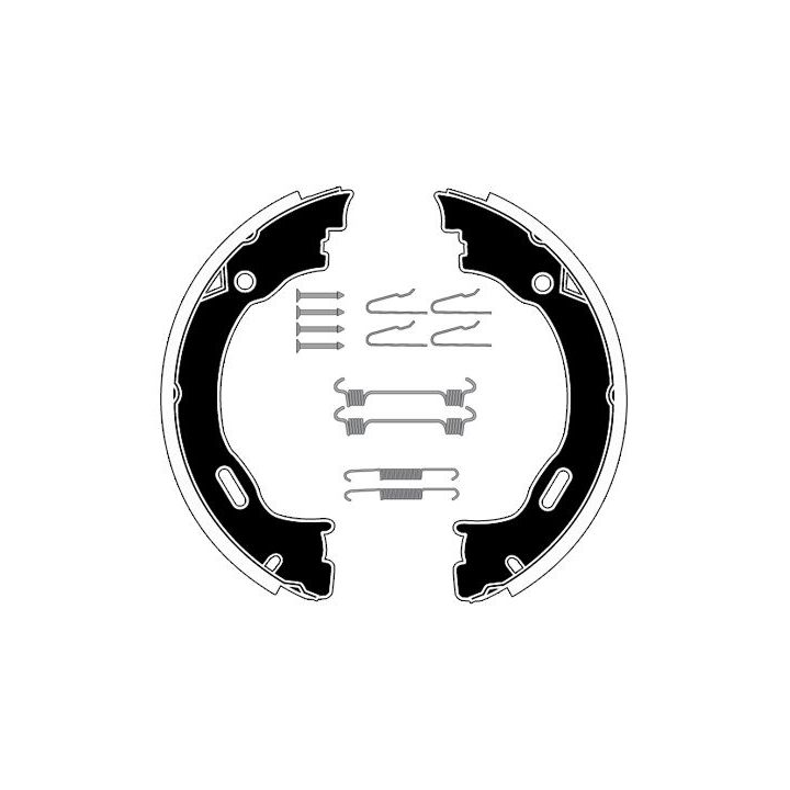 Stabdžių trinkelių komplektas, stovėjimo stabdis RAICAM RA28821